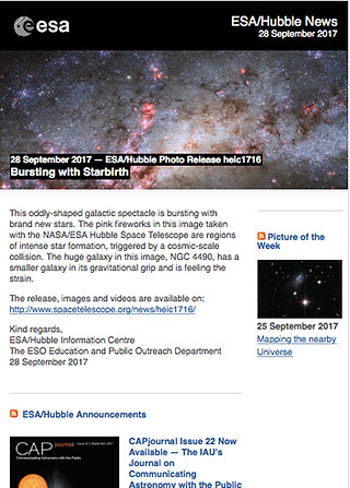 ESA/Hubble Photo Release heic1716 - Bursting with Starbirth