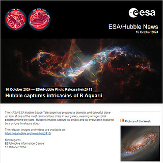 ESA/Hubble Photo Release heic2413 - Hubble captures intricacies of R Aquarii