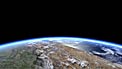 Flying over planet Earth  (artist's impression)